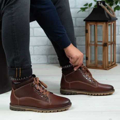 Imagine Ghete bărbați piele naturală C300 MI Covi Maro