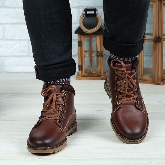 Imagine Ghete bărbați piele naturală C300 MI Covi Maro