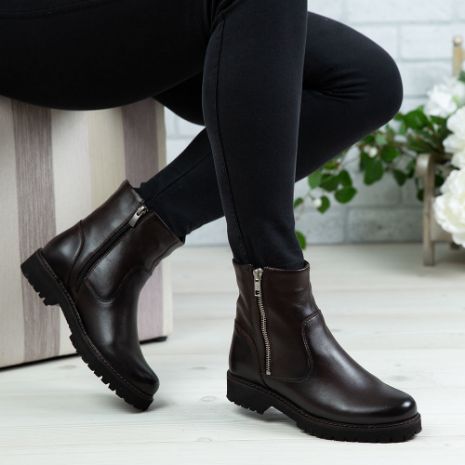 Imagine Ghete damă piele naturală N200 Maro