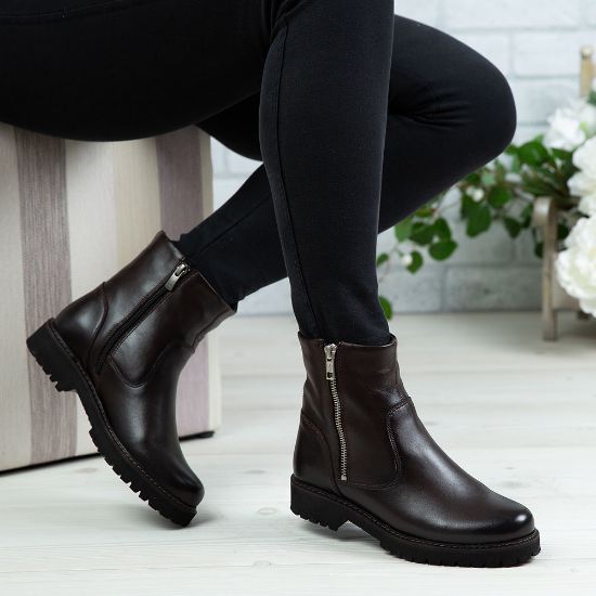 Imagine Ghete damă piele naturală N200 Maro