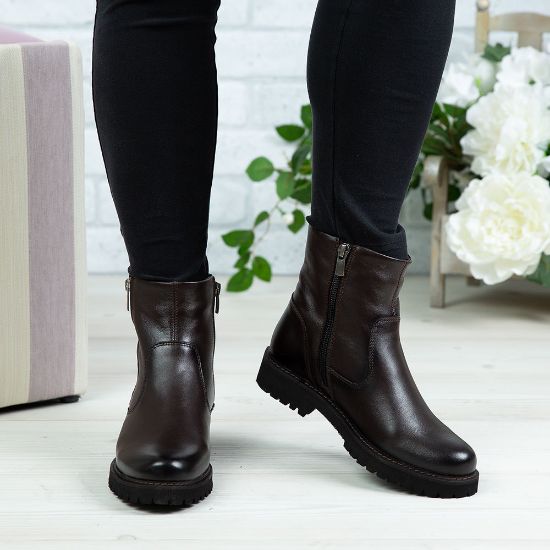 Imagine Ghete damă piele naturală N200 Maro