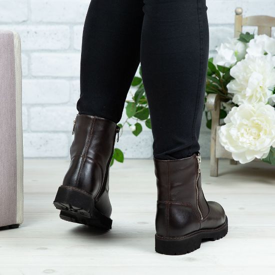 Imagine Ghete damă piele naturală N200 Maro