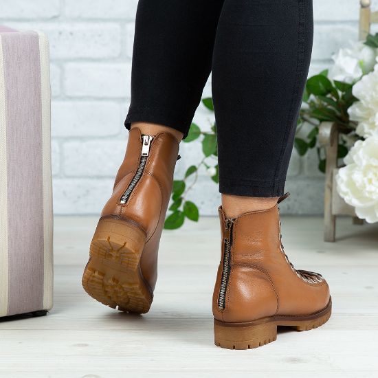 Imagine Ghete damă piele naturală N219 Maro