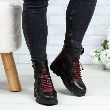 Imagine Ghete damă piele naturală 707 Negru