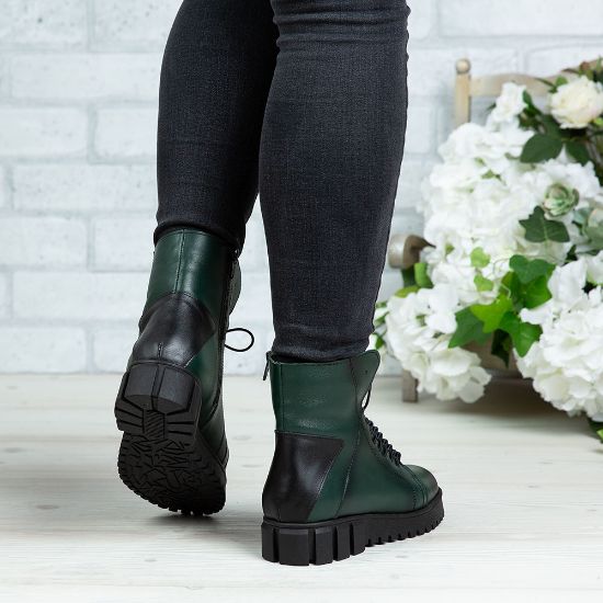 Imagine Ghete damă piele naturală 707 Verde