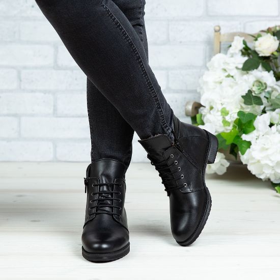 Imagine Ghete damă piele naturală 750 Negru