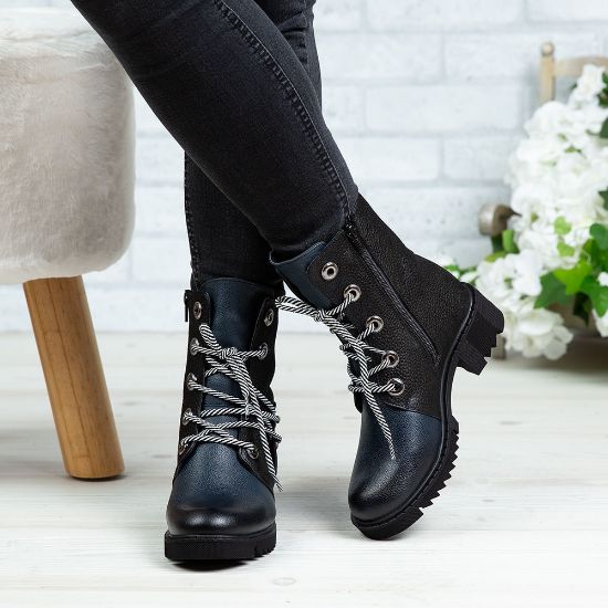 Imagine Ghete damă piele naturală 755 Blue