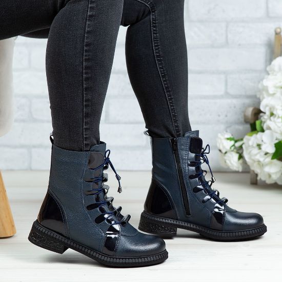 Imagine Ghete damă piele naturală 756 Blue