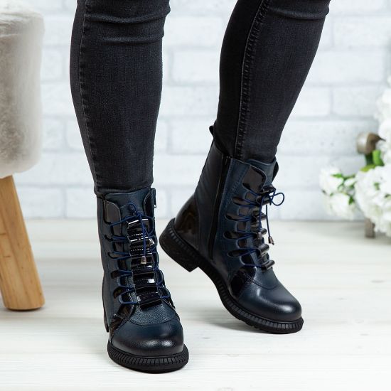 Imagine Ghete damă piele naturală 756 Blue