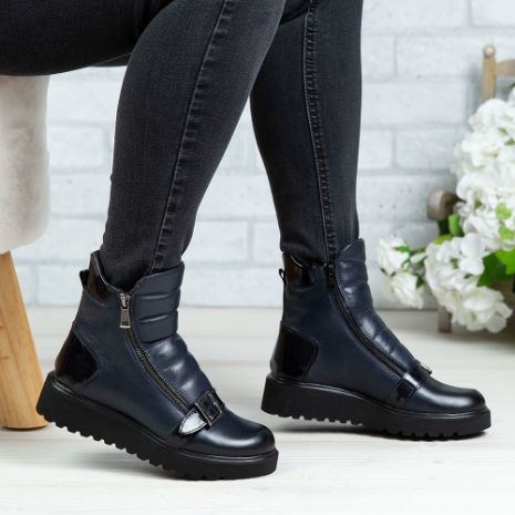 Imagine Ghete damă piele naturală 762 Blue