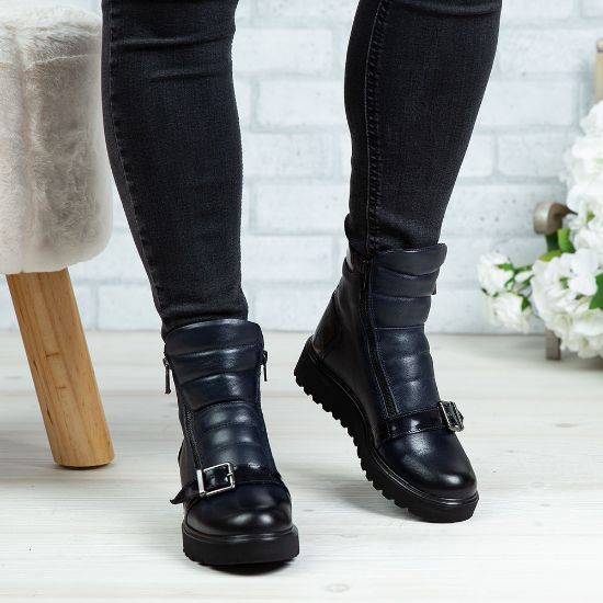 Imagine Ghete damă piele naturală 762 Blue