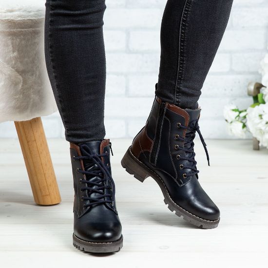 Imagine Ghete damă piele naturală 780 Blue