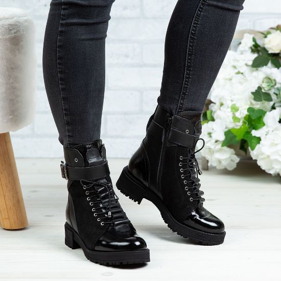 Imagine Ghete damă piele naturală 788 Negru