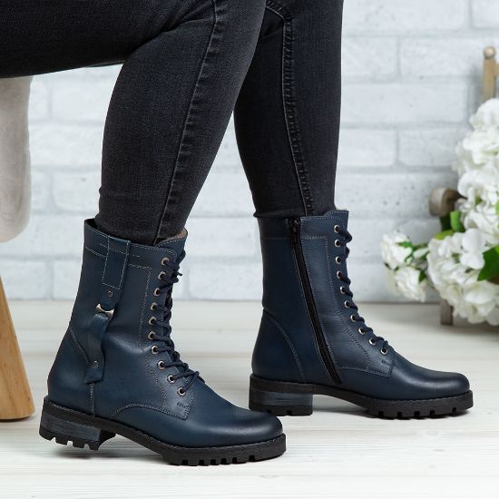 Imagine Ghete damă piele naturală 790 Blue