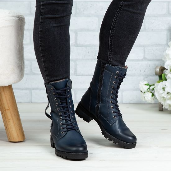 Imagine Ghete damă piele naturală 790 Blue