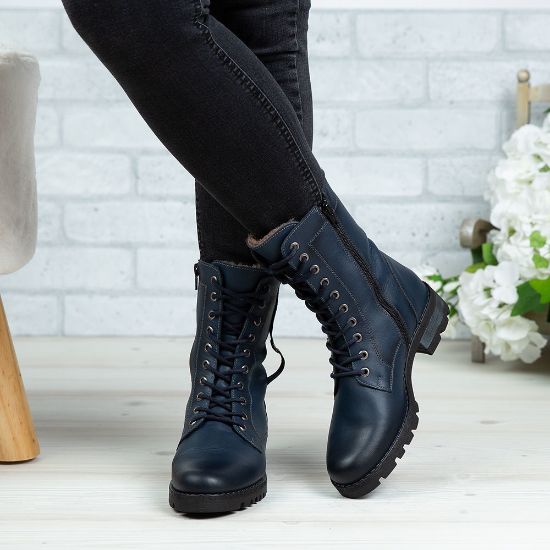 Imagine Ghete damă piele naturală 790 Blue