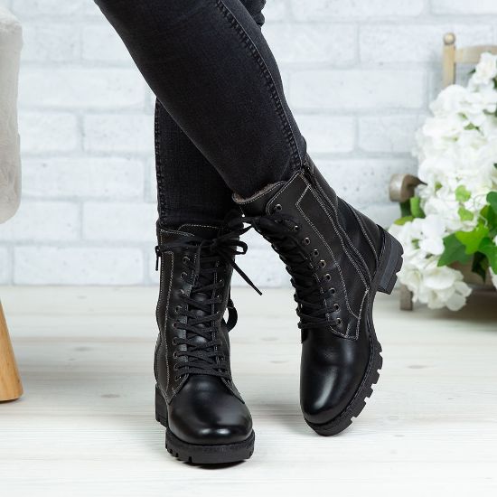 Imagine Ghete damă piele naturală 790 Negru