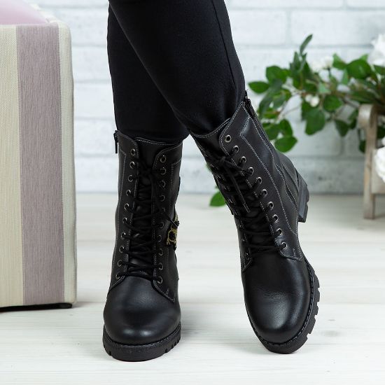 Imagine Ghete damă piele naturală 790-A Negru