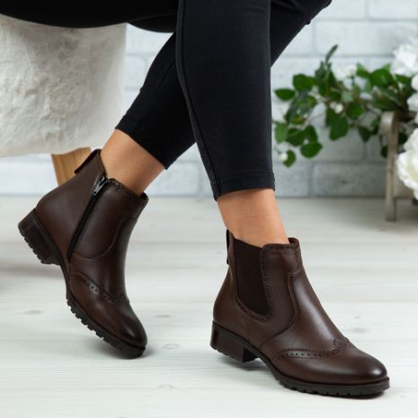 Imagine Ghete damă piele naturală N812 Maro