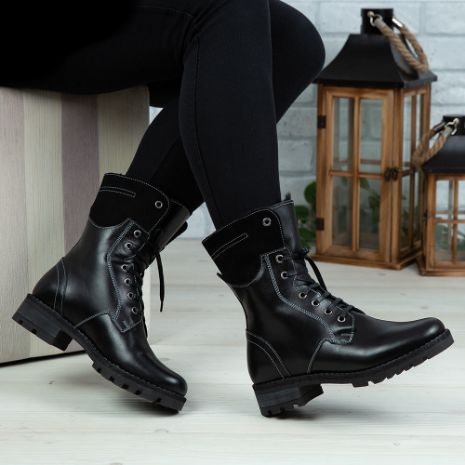 Imagine Ghete damă piele naturală BO2 Negru