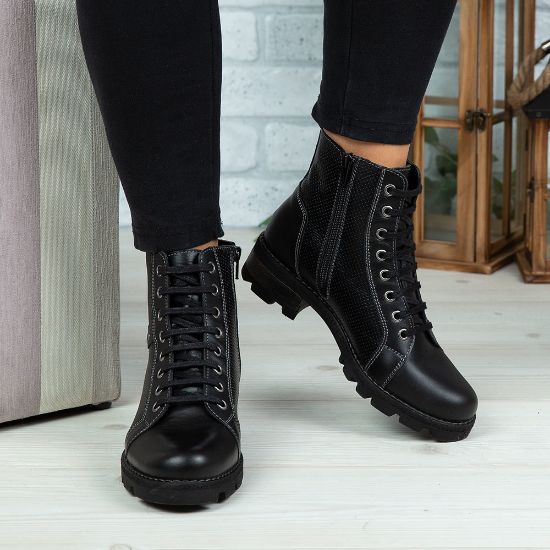 Imagine Ghete damă piele naturală C BO3 Negru