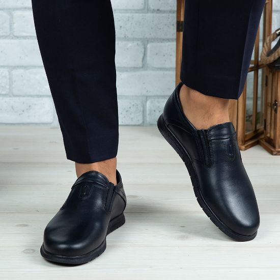 Imagine Mocasini bărbați piele naturală 542 Blue