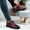 Imagine Pantofi casual bărbați piele naturală 552 Vișiniu