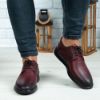 Imagine Pantofi casual bărbați piele naturală 552 Vișiniu