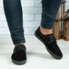 Imagine Pantofi casual bărbați piele naturală 680 Negru-Verde