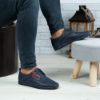 Imagine Pantofi casual bărbați piele naturală 690 Blue 0142