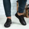 Imagine Pantofi casual bărbați piele naturală 691 Negru