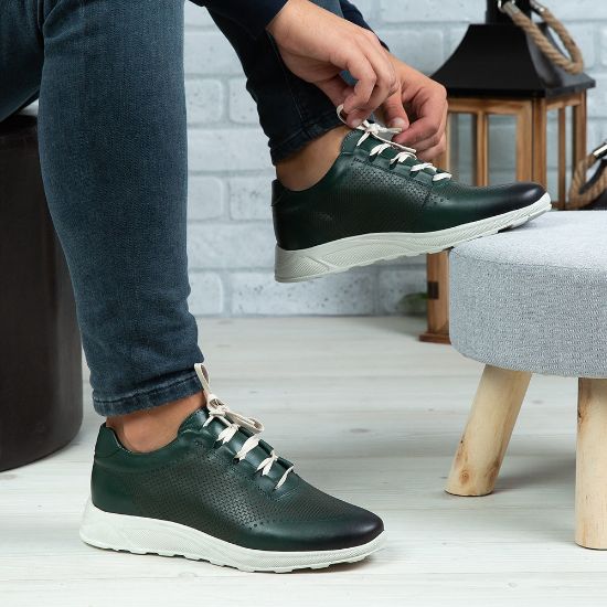 Imagine Pantofi sport bărbați piele naturală 447 s Verde ta