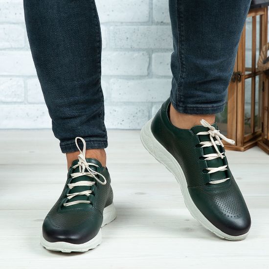 Imagine Pantofi sport bărbați piele naturală 447 s Verde ta