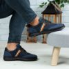 Imagine Pantofi sport bărbați piele naturală 444 Blue