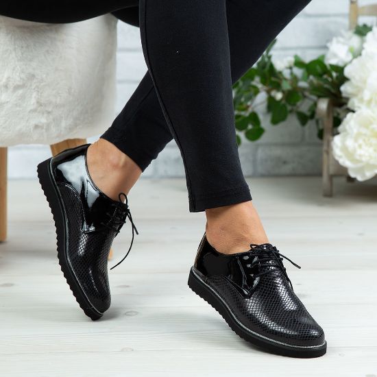 Imagine Pantofi damă piele naturală 136 Negru