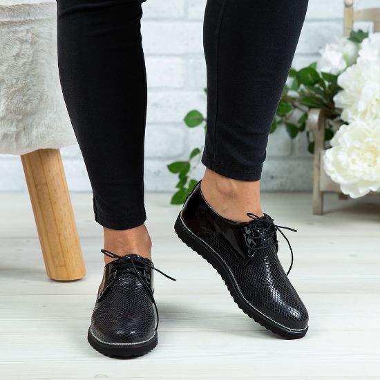 Imagine Pantofi damă piele naturală 136 Negru