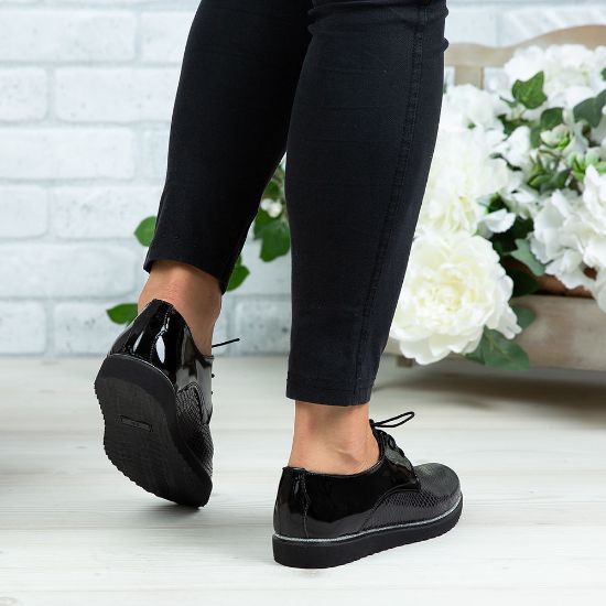 Imagine Pantofi damă piele naturală 136 Negru