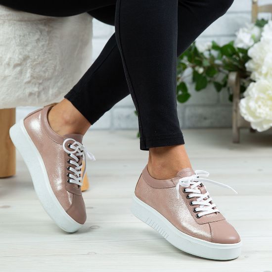 Imagine Pantofi damă piele naturală 137 NUDE