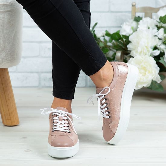 Imagine Pantofi damă piele naturală 137 NUDE