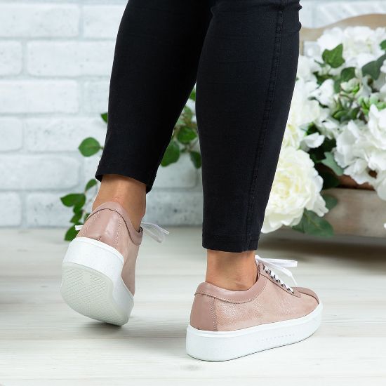 Imagine Pantofi damă piele naturală 137 NUDE