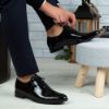 Imagine Pantofi eleganți bărbați din piele naturală O25 Negru Lac