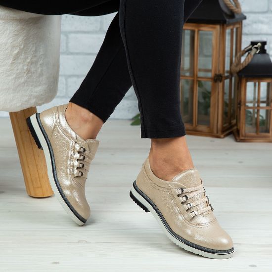 Imagine Pantofi damă piele naturală 138 Bej