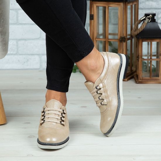 Imagine Pantofi damă piele naturală 138 Bej