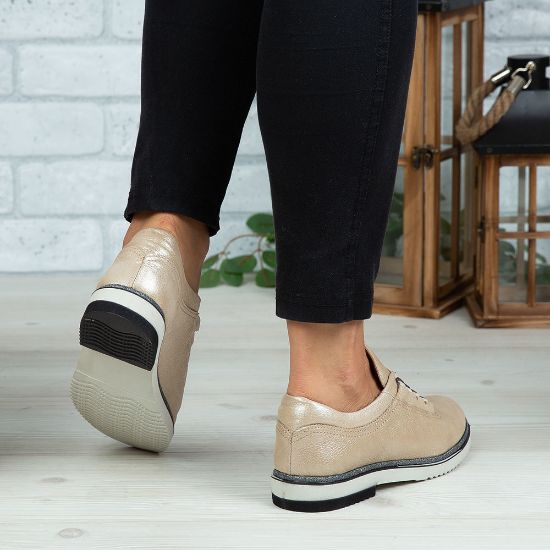Imagine Pantofi damă piele naturală 138 Bej