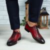 Imagine Pantofi eleganți bărbați din piele naturală O25 Roșu