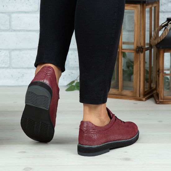 Imagine Pantofi damă piele naturală 138 Vișiniu