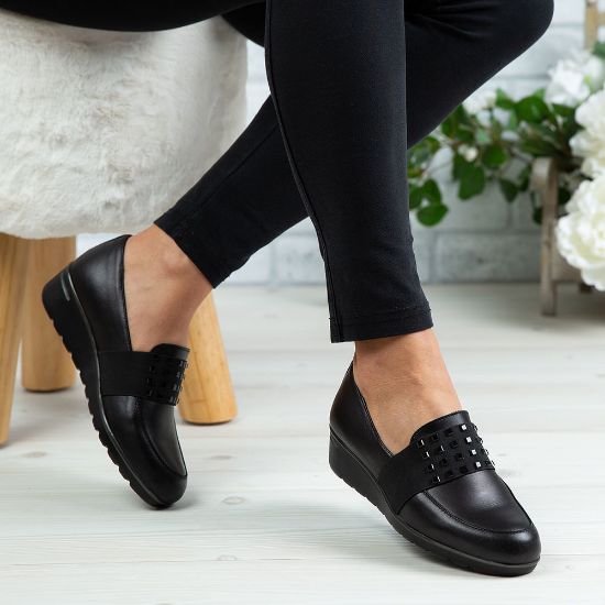 Imagine Pantofi damă piele naturală 151 Negru