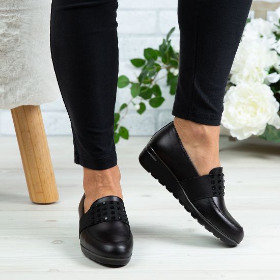 Imagine Pantofi damă piele naturală 151 Negru