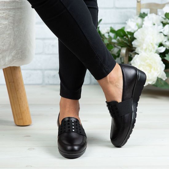 Imagine Pantofi damă piele naturală 151 Negru