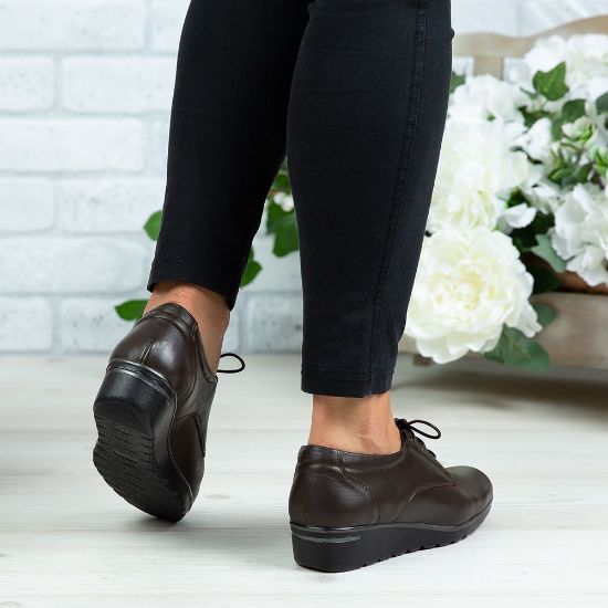 Imagine Pantofi damă piele naturală 154 Maro